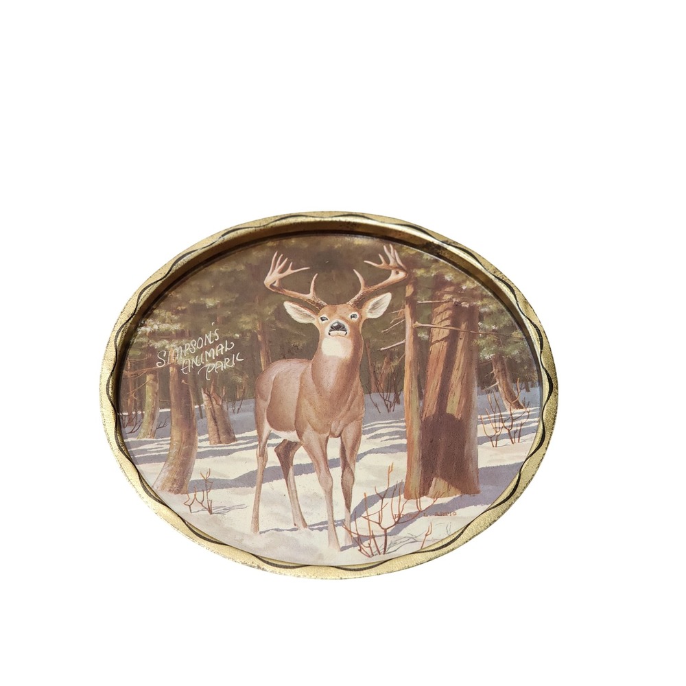 James L  Artig‎ 11" Serving Tray DEER Collectors Platter